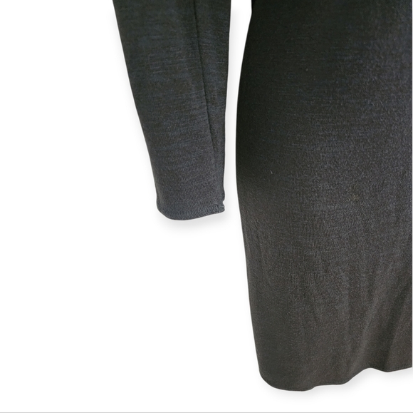 Wilfred Free Charcoal Stretchy Gray Lightweight Fitted Women's Dress L - Picture 3 of 7